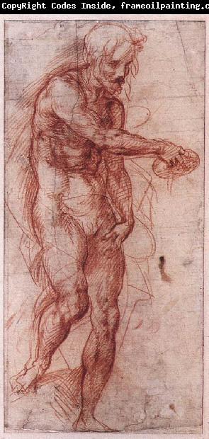Andrea del Sarto Study for the Baptism of the People f